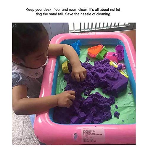 Topwon Inflatable Sand Tray – Portable Sandbox with Molds for Indoor & Outdoor Sensory Play