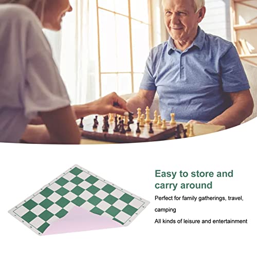 Roll-Up Chess Board – Portable PU Leather Tournament Mat for Travel & Practice (Large)