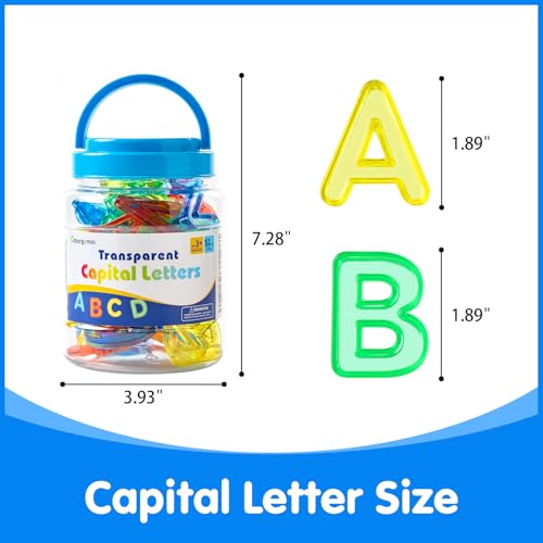 52 Translucent Uppercase Letters for Light Tables – 2 Complete Alphabets by Odoorgames
