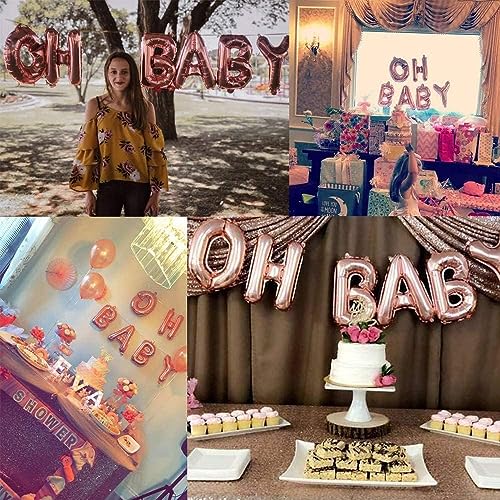 52pc Rose Gold Letter Balloons – Customizable A-Z Foil Balloons for Parties