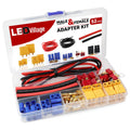 52pcs T-Plug XT60 EC3 Connector Kit with 14 AWG Silicone Wire & Heat Shrink for RC LiPo Batteries