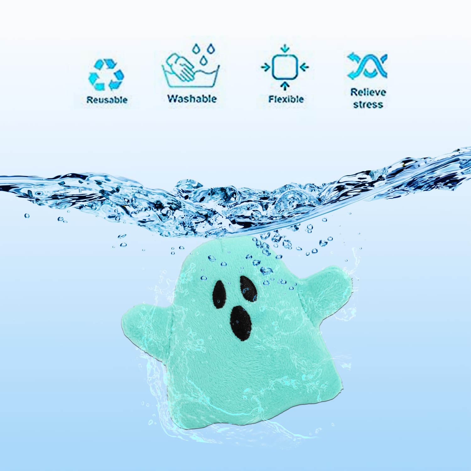 6-Pack Halloween Mini Ghost Plush Toys – Cute Cotton Stuffed Dolls for Kids, Trick-or-Treat Favors