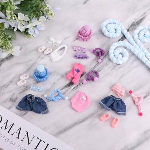 6-Pack Mini Doll Clothes for 3-Inch Dolls – Goktvai Adorable Outfits Set