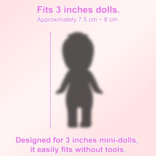 6-Pack Mini Doll Clothes for 3-Inch Dolls – Goktvai Adorable Outfits Set
