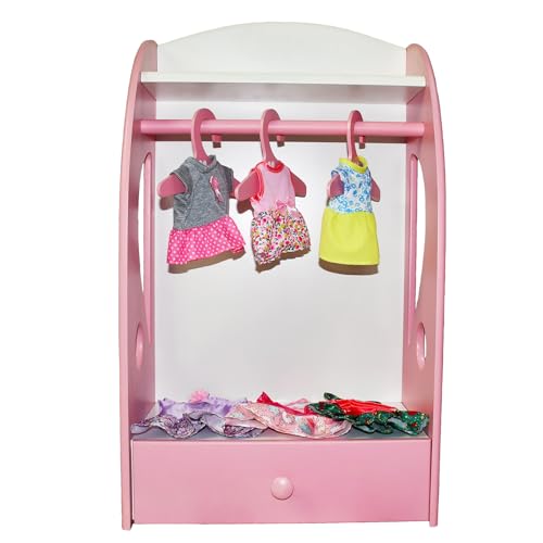 6-Piece Handmade Doll Clothes Set for 10-12 Inch Dolls – Velcro & Elastic Closure Outfits in Gift Box