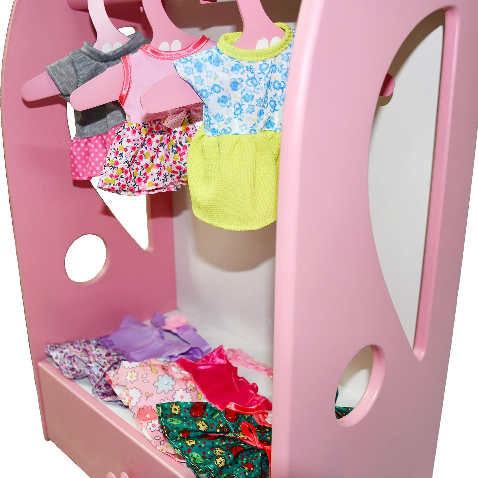 6-Piece Handmade Doll Clothes Set for 10-12 Inch Dolls – Velcro & Elastic Closure Outfits in Gift Box