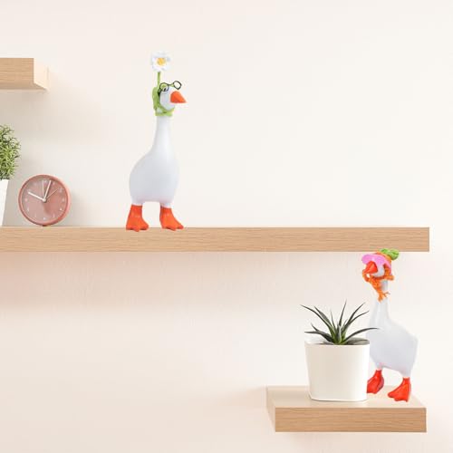6-Piece Mini Knit Hat and Sunglasses Set for 7-Inch Desk Goose Statues
