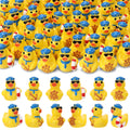 60 Mini Sailor Cruise Resin Ducks – Tiny Toy Figurines in 3 Styles for Hiding, Collecting, and Party Favors