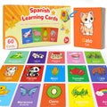 60-Piece Bilingual Toddler Flash Cards – Numbers, Colors, Shapes & Sight Words in Spanish & English by Edumix