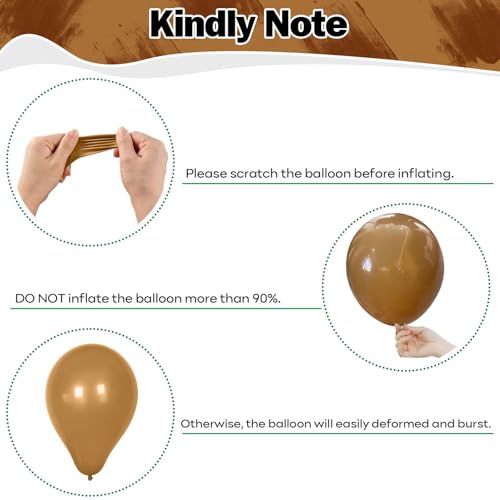 60-Piece Jungle Safari Balloon Set – Sage Green, Brown, Gold, and More by HILAVO