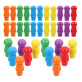 60-Piece Wooden Replacement Pegs for Chinese Checkers – Colorful Game Pieces for Board Games, Math, and Crafts
