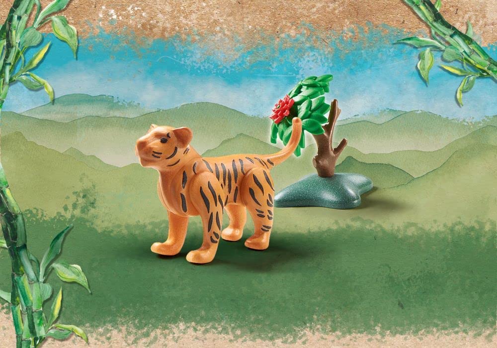 Playmobil Wiltopia Young Tiger – Eco-Friendly AR Playset for Ages 4+