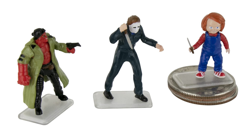 World's Smallest Universal Horror Micro Figures, Series 1 – Hellboy, Chucky, Michael Myers | Random Style