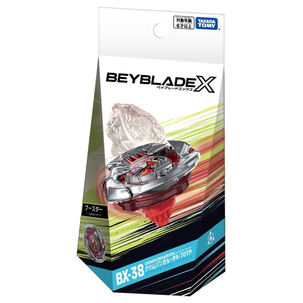 Crimson Garuda Awakens: Beyblade X BX-38 Booster with 4-70TP and X-Dash