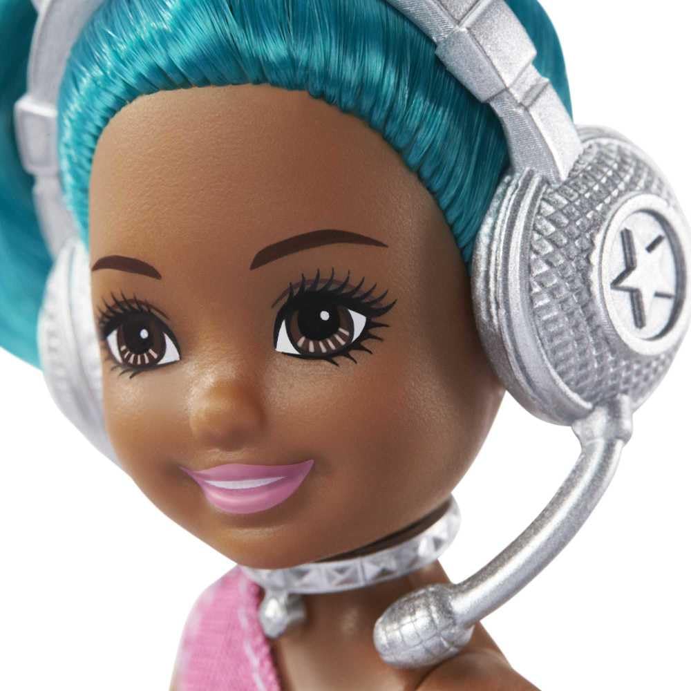 Barbie Chelsea Rockstar Playset – 6-in Brunette Doll with Guitar, Microphone, Headphones, VIP Tickets & Star Glasses, Gift for Ages 3+