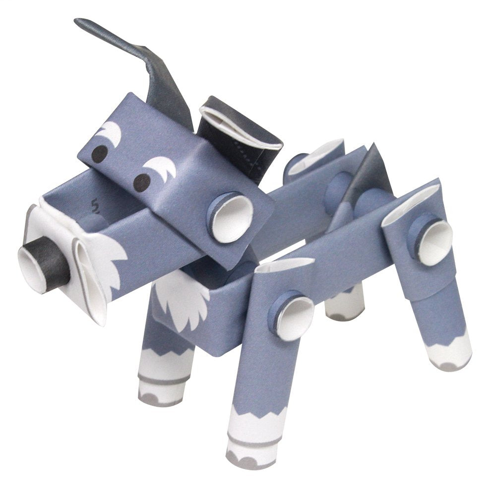PIPEROID Japanese 3D Paper Schnauzer Dog Puzzle – No-Glue DIY Origami Kit for All Ages
