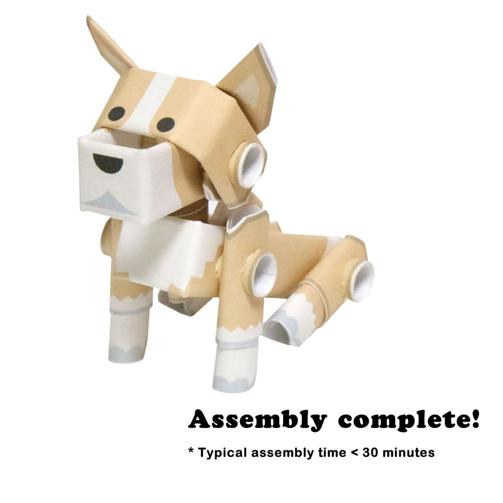 Bring a Corgi to Life: PIPEROID Japanese 3D Paper Puzzle – DIY Origami Kit for Kids & Adults