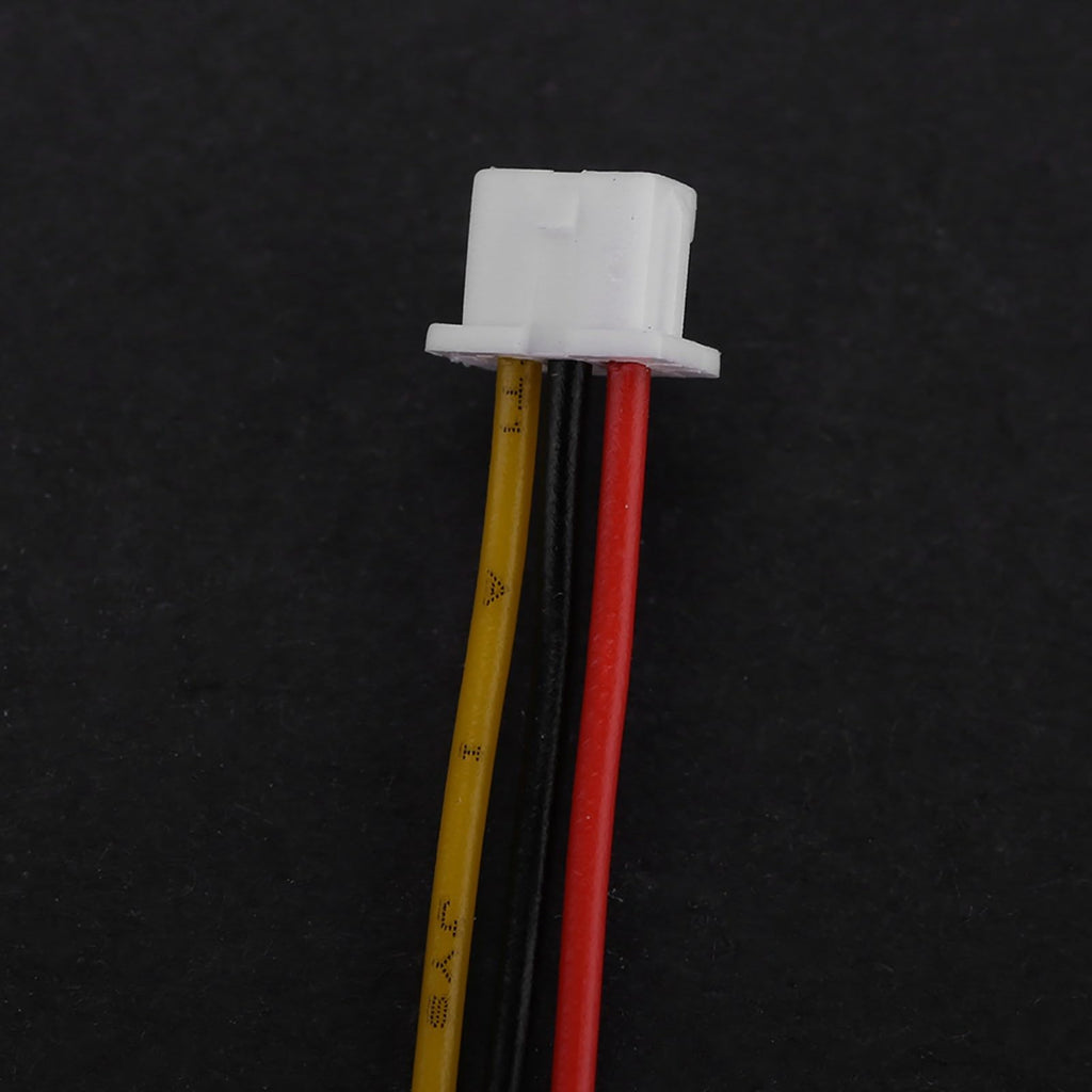 YWBL-WH 20-Pack 3-Pin JST Right Angle Connector Wires - 100mm Tinned Copper for Drones, LEDs & RC Models