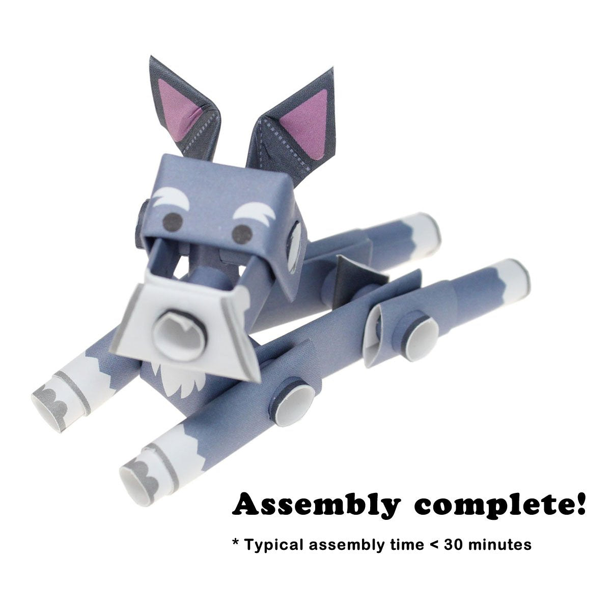 PIPEROID Japanese 3D Paper Schnauzer Dog Puzzle – No-Glue DIY Origami Kit for All Ages