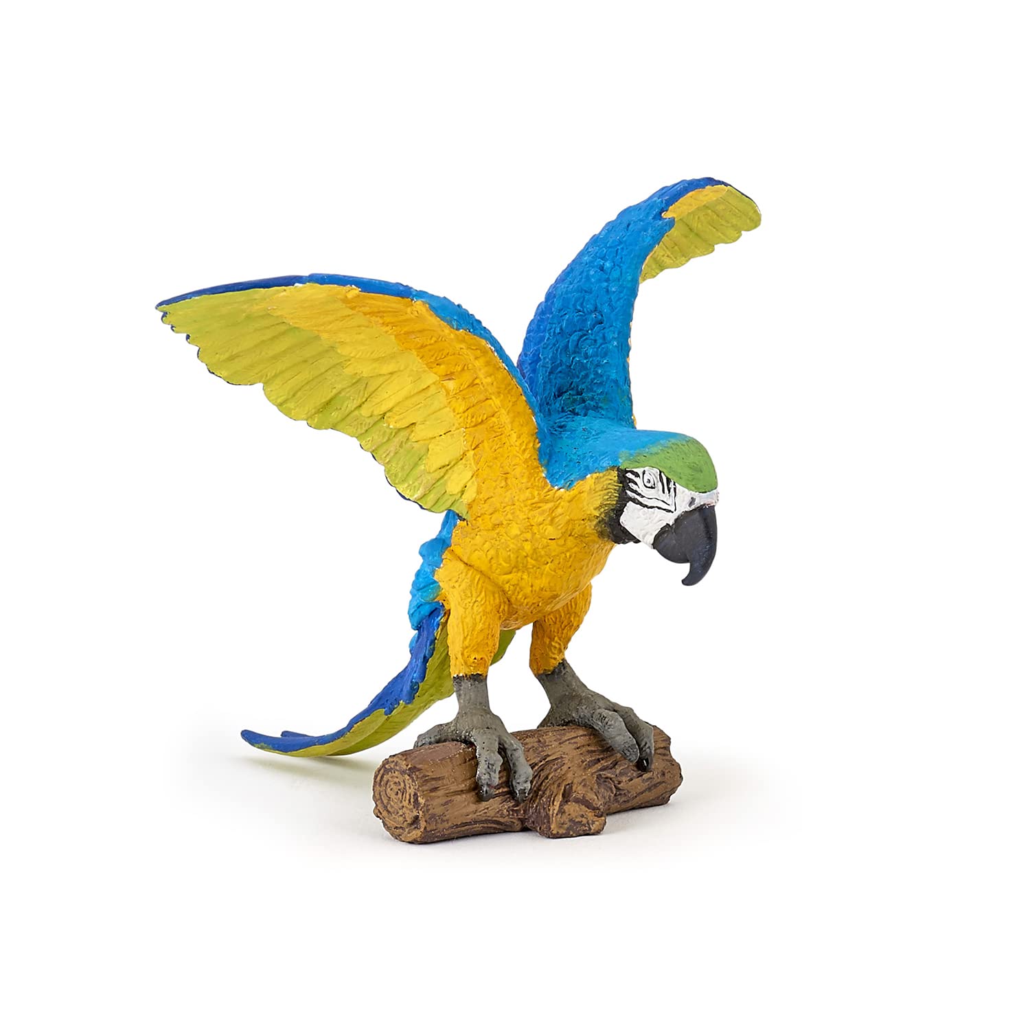 Papo Blue Macaw Figurine – Hand-Painted Parrot Toy, Ages 3+
