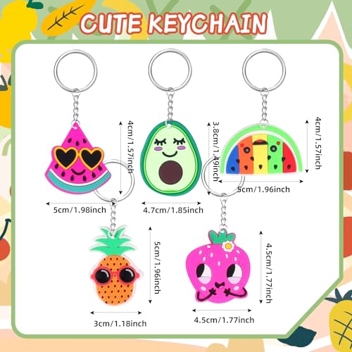 65 Large-Sized Keychain Charms for Kids Party Favors – Assorted Themes Like Video Game, Animal, Mermaid & More – Soft Rubber, BPA Free, Goodie Bag Fillers