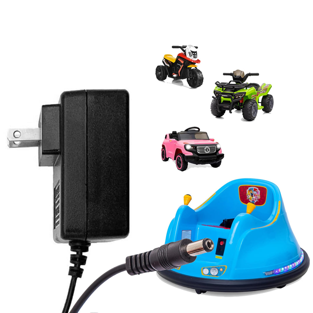 6V 1A Ride-On Car Battery Charger for Kidzone Flybar – 6ft Cable ETL Certified