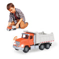 7-Inch Dump Truck Toy with Lights and Sounds, Movable Parts – Driven by Battat