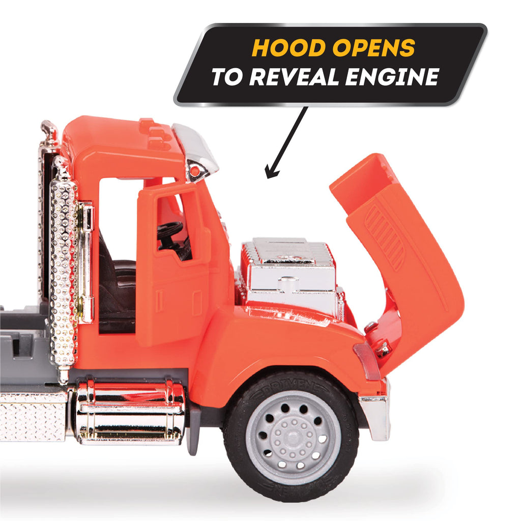 7-Inch Dump Truck Toy with Lights and Sounds, Movable Parts – Driven by Battat