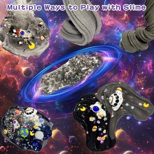 7-Pack Galaxy Slime Kit with Butter, Cloud & Crunchy Slime – Non-Sticky, Super Soft, ASTM Certified for Kids Ages 6-12