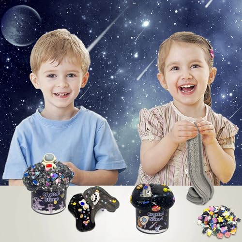 7-Pack Galaxy Slime Kit with Butter, Cloud & Crunchy Slime – Non-Sticky, Super Soft, ASTM Certified for Kids Ages 6-12