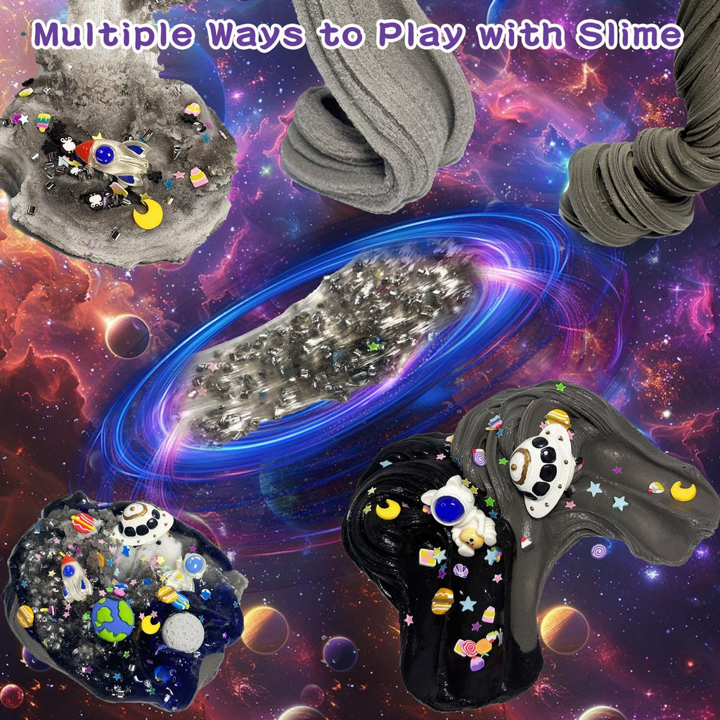 7-Pack Galaxy Slime Kit with Butter, Cloud & Crunchy Slime – Non-Sticky, Super Soft, ASTM Certified for Kids Ages 6-12