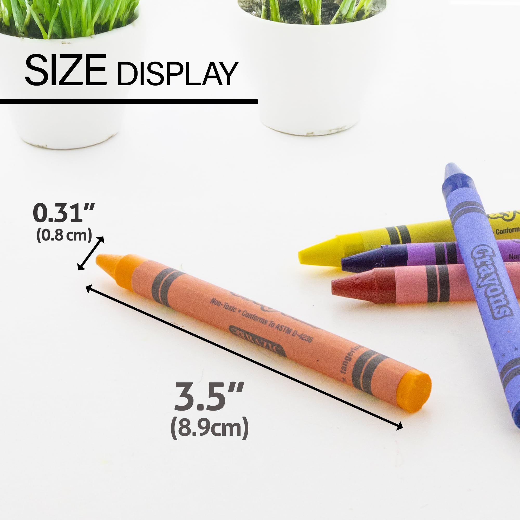 BAZIC 48 Premium Crayons Set – Assorted Colors for Art, Drawing & Coloring