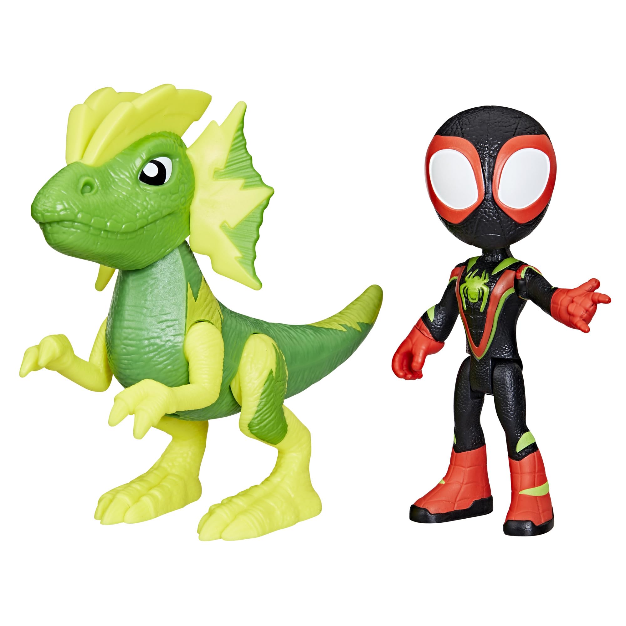 Marvel Spidey Dino-Webs: Miles Morales & Electrosaurus Action Figures for Ages 3+