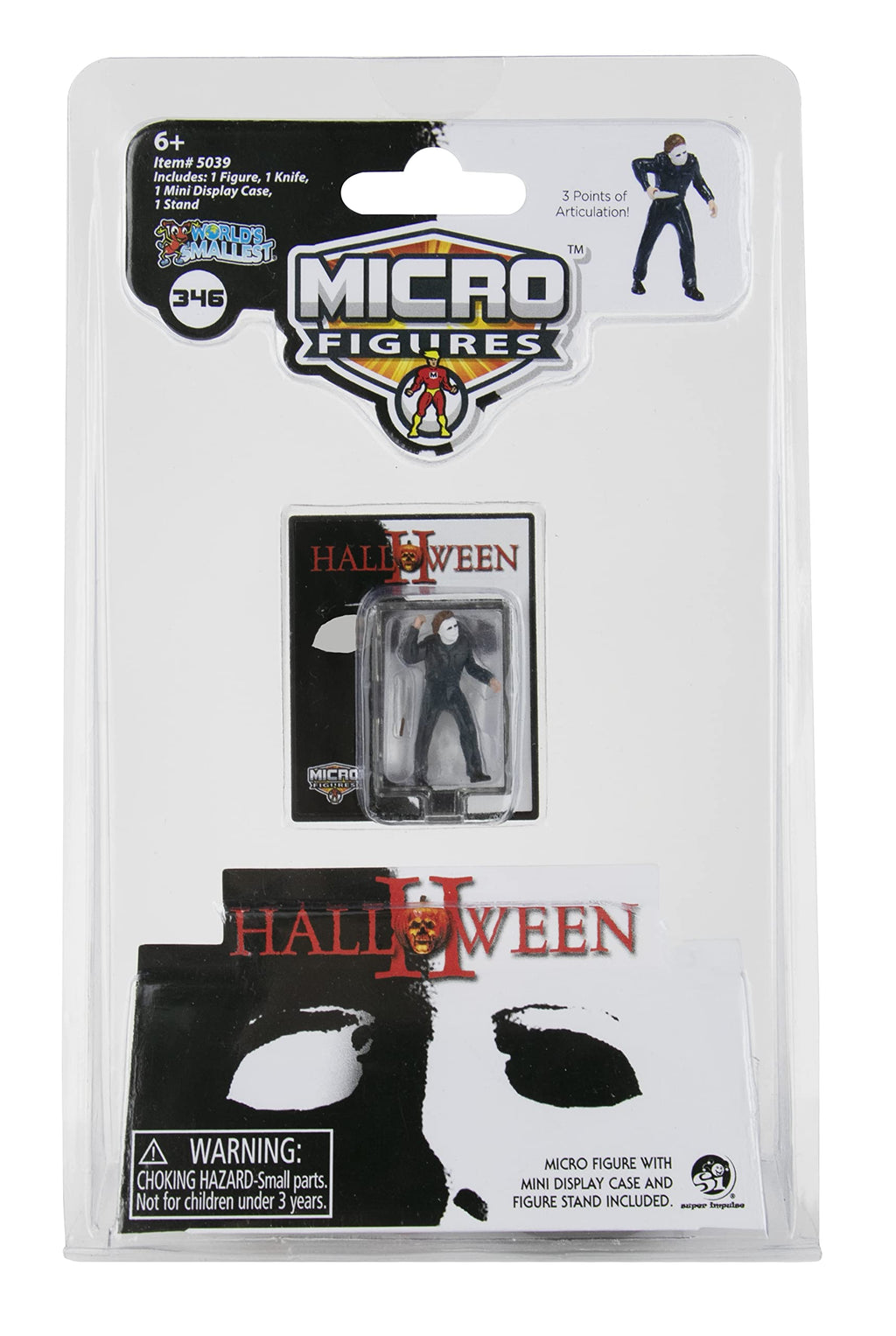 World's Smallest Universal Horror Micro Figures, Series 1 – Hellboy, Chucky, Michael Myers | Random Style