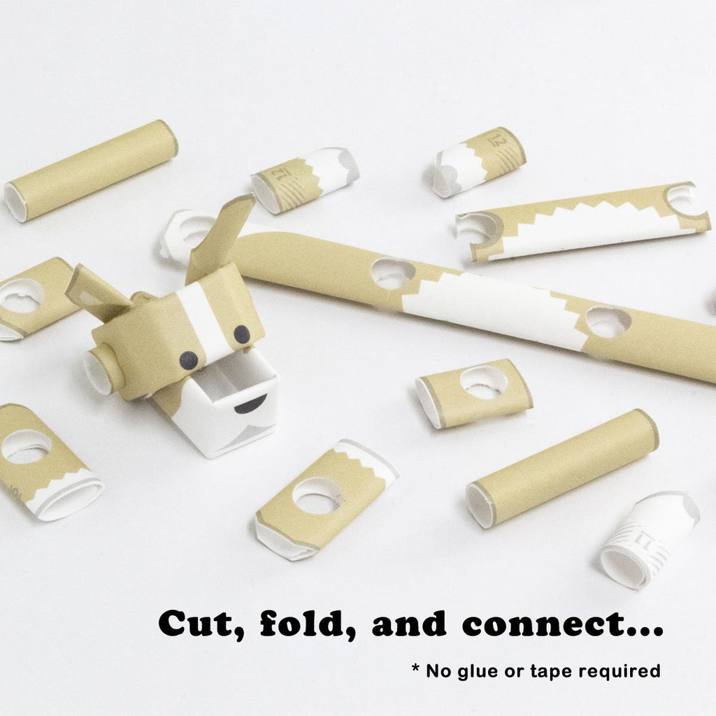 Bring a Corgi to Life: PIPEROID Japanese 3D Paper Puzzle – DIY Origami Kit for Kids & Adults