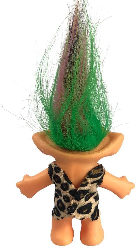 7.5" Vintage Troll Doll by Yintlilocn – Colorful Hair, Collectible Toy for Arts & Crafts, Party Favors
