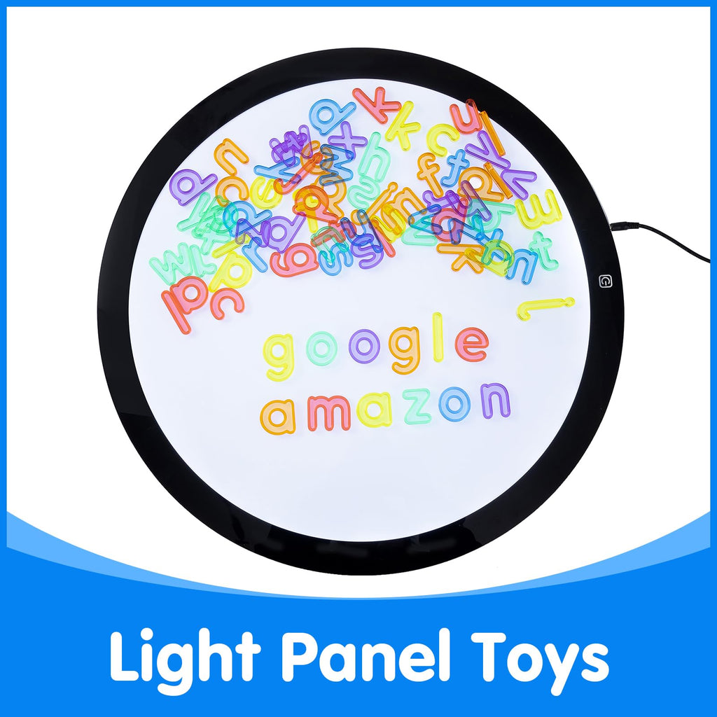 78 Translucent Lowercase Letters for Light Table Learning - Odoorgames