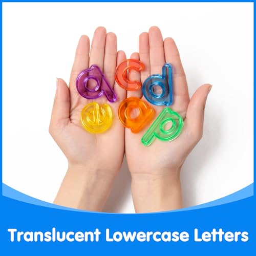 78 Translucent Lowercase Letters for Light Table Learning - Odoorgames
