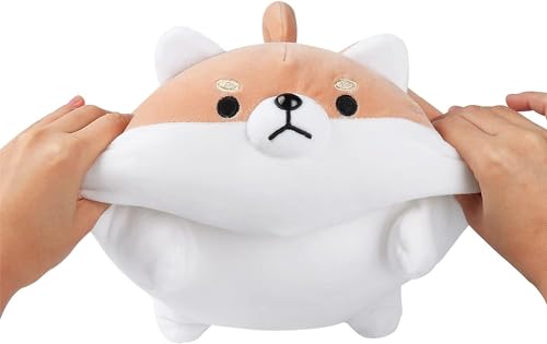 8-Inch Corgi Shiba Inu Plush – Super Soft Kawaii Stuffed Animal Pillow for Kids