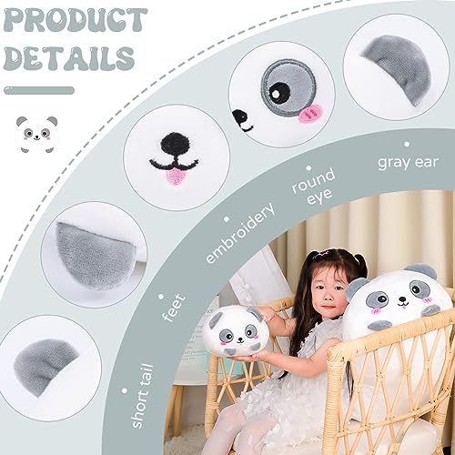 8-Inch Panda Plush Pillow – Soft Cylindrical Hugging Toy from AIXINI