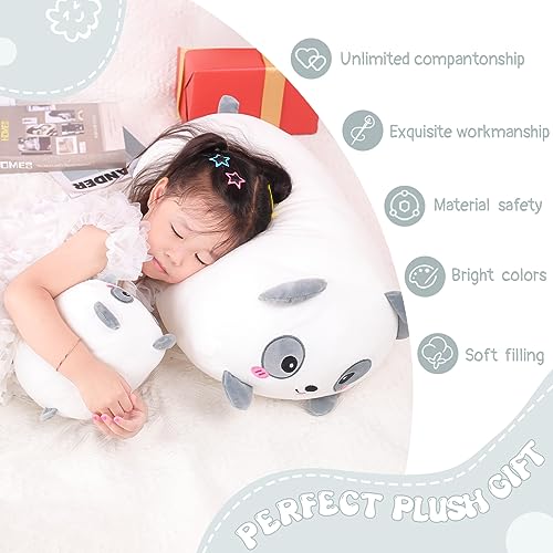 8-Inch Panda Plush Pillow – Soft Cylindrical Hugging Toy from AIXINI