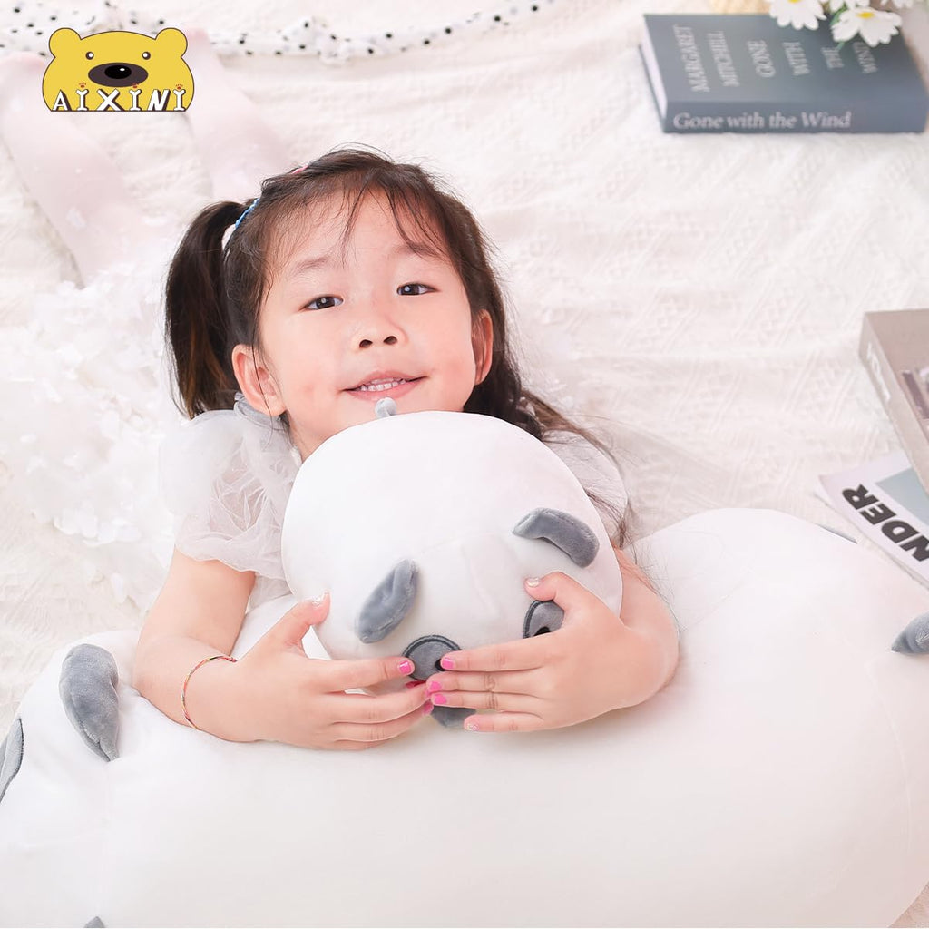 8-Inch Panda Plush Pillow – Soft Cylindrical Hugging Toy from AIXINI