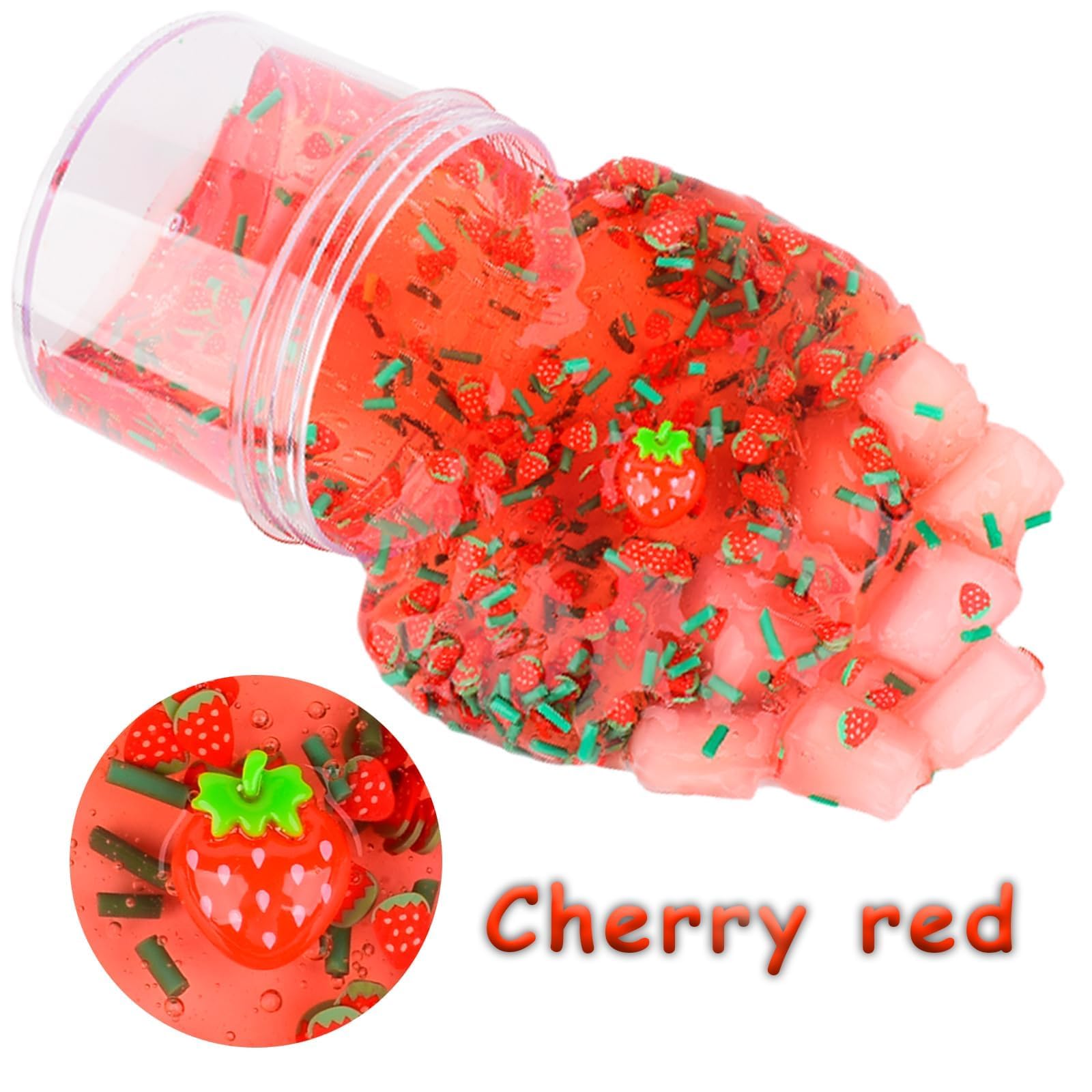 8-Pack Jelly Cube Crunchy Slime Kit with Non-Sticky Clear Slime – Stress Relief Toy for Kids and Adults