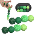 8 Pack Magnetic Balls Fidget Toy with Textured Silicone Shell - Stress Relief Sensory Toy for Anxiety, ADHD, Autism - Silent Desk Toy for Adults and Teens (Green)