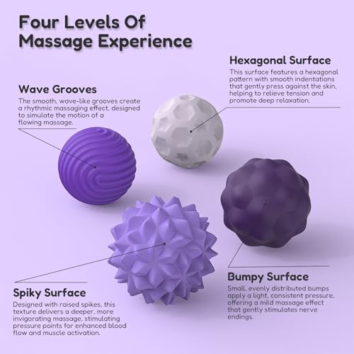 8 Pack Magnetic Fidget Balls Set - 2 Sizes, 4 Textures, Silicone Stress Relief Toys for Adults & Teens (Large 1.1 in, Small 0.8 in)
