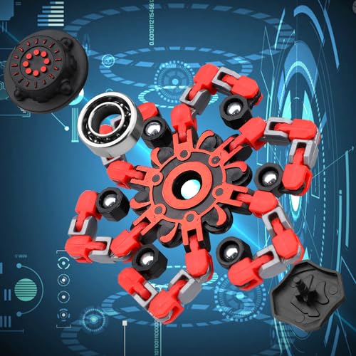 8-Pack Transformable Fidget Spinner Toys - Deformation Robot Chain Spinner for Stress Relief and Focus