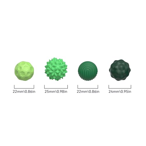 8-Piece Magnetic Fidget Balls with Silicone Shell – Calming Stress Relief for Adults, Green
