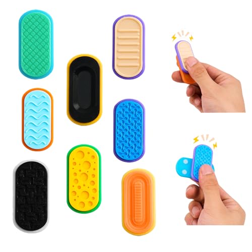 8-Piece Magnetic Fidget Slider Set with Glow-in-the-Dark for Stress Relief - EXQDYNM