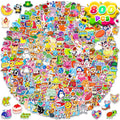 800-Piece Vinyl Water Bottle Stickers – Colorful, Waterproof, and Reusable for Kids & Adults