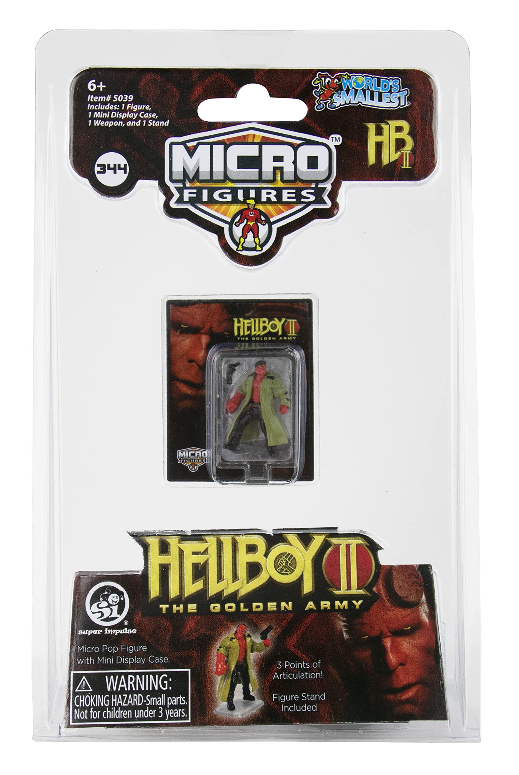 World's Smallest Universal Horror Micro Figures, Series 1 – Hellboy, Chucky, Michael Myers | Random Style